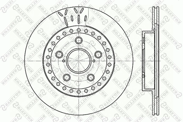 Disque de frein STELLOX 6020-4562V-SX