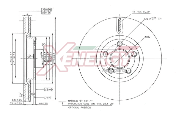 Disque de frein AP XENERGY X602808