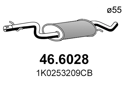 Silencieux central ASSO 46.6028