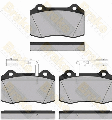 Kit de plaquettes de frein, frein à disque Brake ENGINEERING PA1328