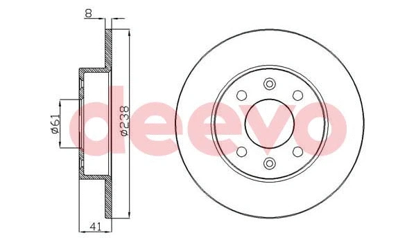 Disque de frein DEEVO BD10620