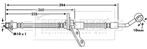 Flexible de frein BORG & BECK BBH7347