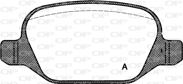 Kit de plaquettes de frein, frein à disque OPEN PARTS BPA0727.10