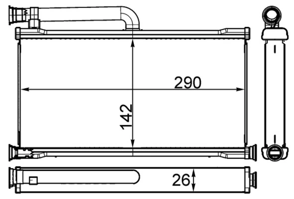 Système de chauffage MAHLE AH 261 000S