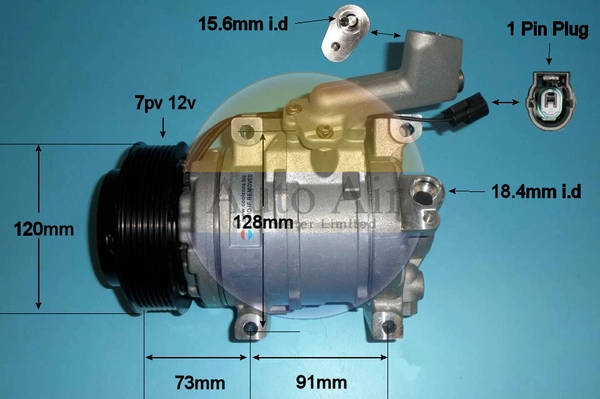 Compresseur, climatisation AUTO AIR GLOUCESTER 14-0018P