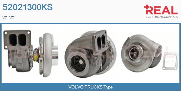Turbocompresseur, suralimentation REAL 52021300KS
