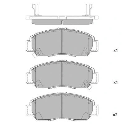 Kit de plaquettes de frein, frein à disque HAGEN GP2012B