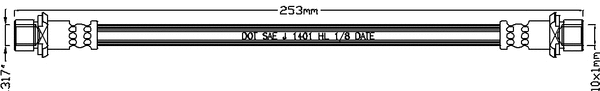Flexible de frein JURATEK JBH1148