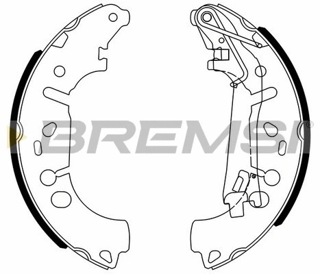 Jeu de mâchoires de frein BREMSI GF0146