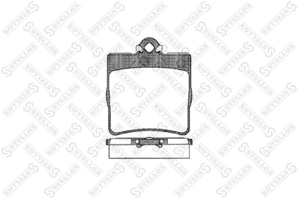 Kit de plaquettes de frein, frein à disque STELLOX 689 000B-SX
