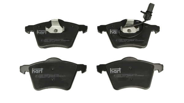 Kit de plaquettes de frein, frein à disque HART 225 701