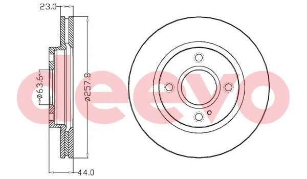 Disque de frein DEEVO BD20320