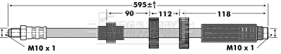Flexible de frein BORG & BECK BBH6835