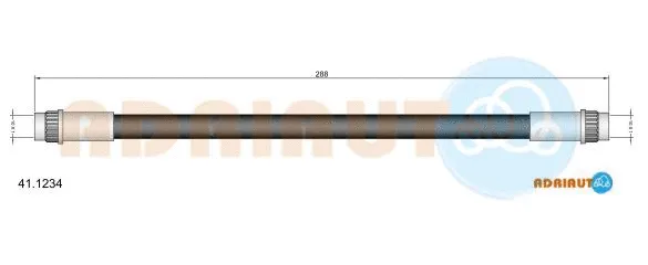 Flexible de frein ADRIAUTO 41.1234