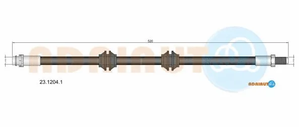 Flexible de frein ADRIAUTO 23.1204.1