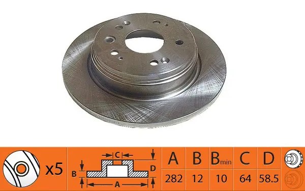 Disque de frein SB BR28121