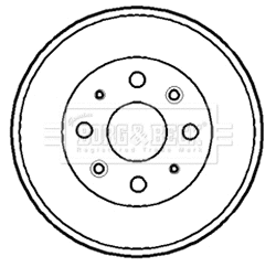 Tambour de frein BORG & BECK BBR7158