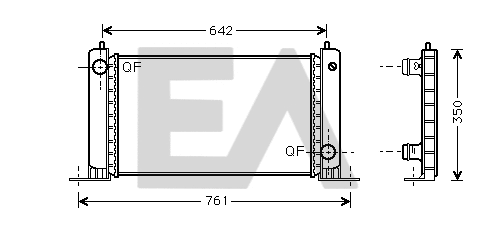 Radiateur, refroidissement du moteur EACLIMA 31R25104
