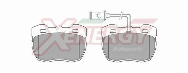 Kit de plaquettes de frein, frein à disque AP XENERGY X40331