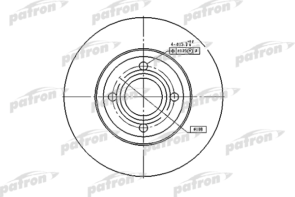 Disque de frein PATRON PBD2597