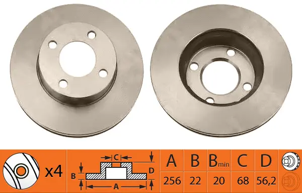 Disque de frein SB BR33111T