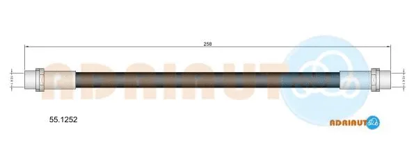 Flexible de frein ADRIAUTO 55.1252