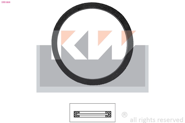 Joint, thermostat KW 590 664
