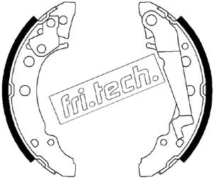Jeu de mâchoires de frein fri.tech. 1124.288