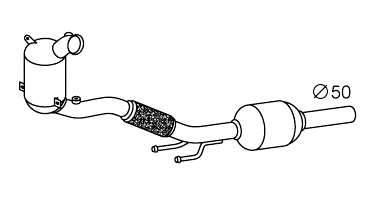 Filtre à particules / à suie, échappement VEGAZ GmbH SKK-939SIC