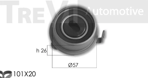 Kit de courroie crantée TREVI AUTOMOTIVE KD1334