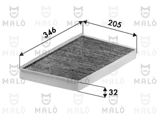 Filtre, air de l'habitacle AKRON-MALÒ 1532672