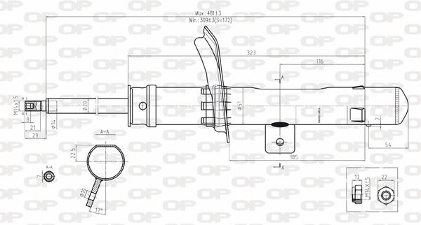Amortisseur OPEN PARTS SAB8137.11