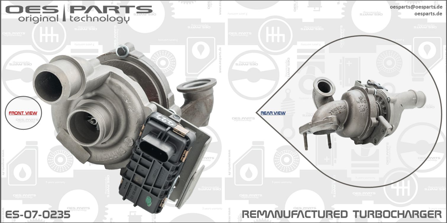 Turbocompresseur, suralimentation OES PARTS ES-07-0235