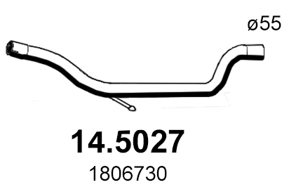Tuyau d'échappement ASSO 14.5027