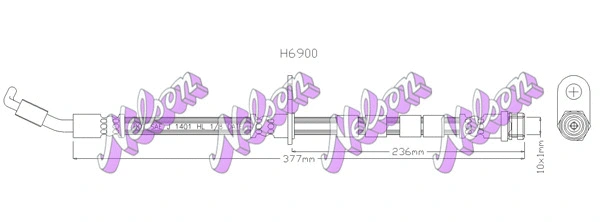 Flexible de frein KAWE H6900