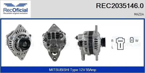 Alternateur RECOFICIAL REC2035146.0