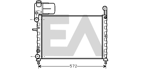 Radiateur, refroidissement du moteur EACLIMA 31R25020