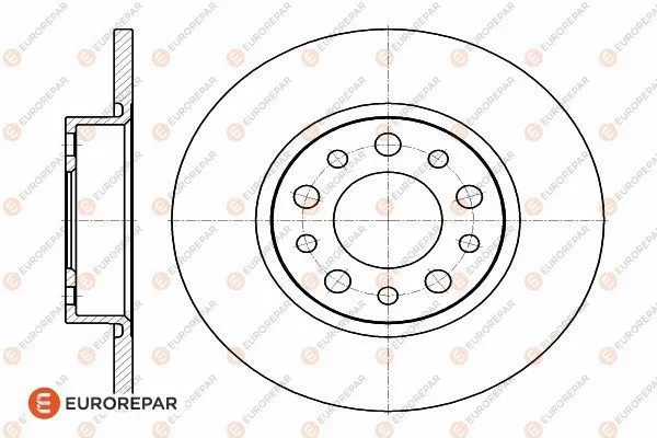 Disque de frein EUROREPAR 1622805580