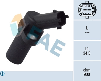 Capteur d'angle, vilebrequin FAE 79093