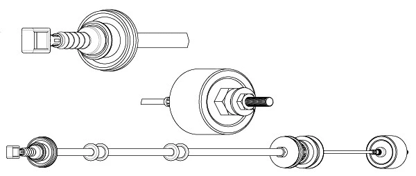Tirette à câble, commande d'embrayage CEF PU01165