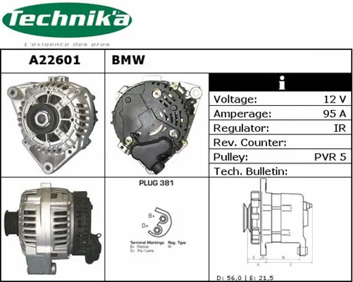 Alternateur Technika A22601