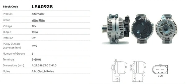 Alternateur LUSA LEA0928
