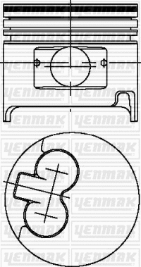 Piston YENMAK 31-03992-000