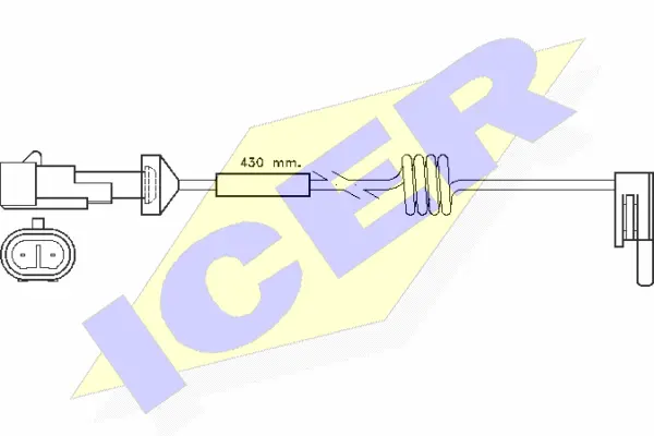 Contact d'avertissement, usure des plaquettes de frein ICER 610235 E C