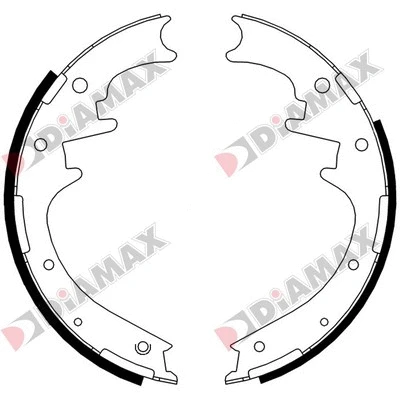 Jeu de mâchoires de frein DIAMAX N01176