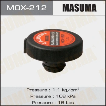 Bouchon, réservoir de liquide de refroidissement MASUMA MOX-212