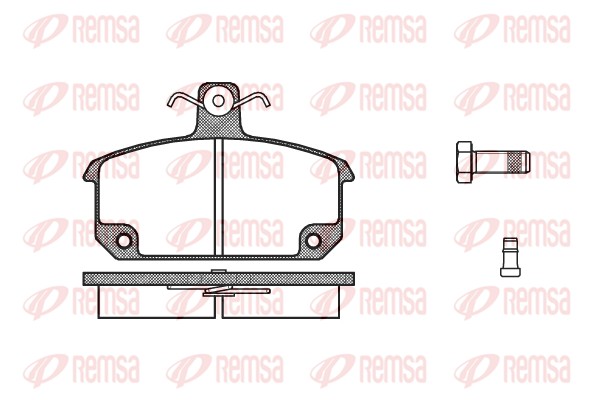 Kit de plaquettes de frein, frein à disque REMSA 0104.02