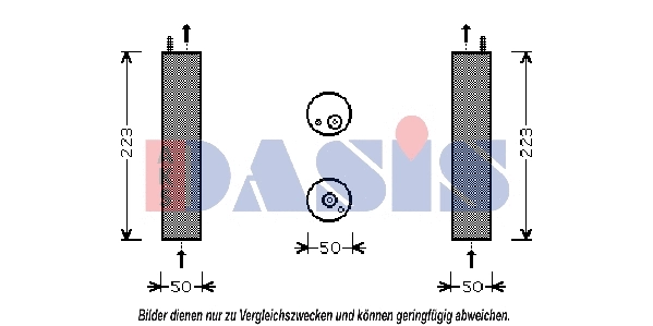 Filtre déshydratant, climatisation AKS DASIS 800413N