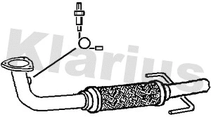 Tuyau d'échappement KLARIUS 120388