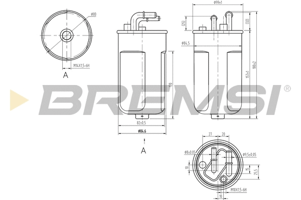 Filtre à carburant BREMSI FE0054
